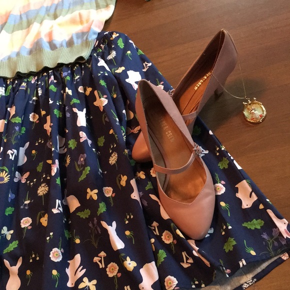 NWT Modcloth X Collectif Jasmine Enchanted Meadow Swing 50s retro circle skirt - Picture 15 of 17